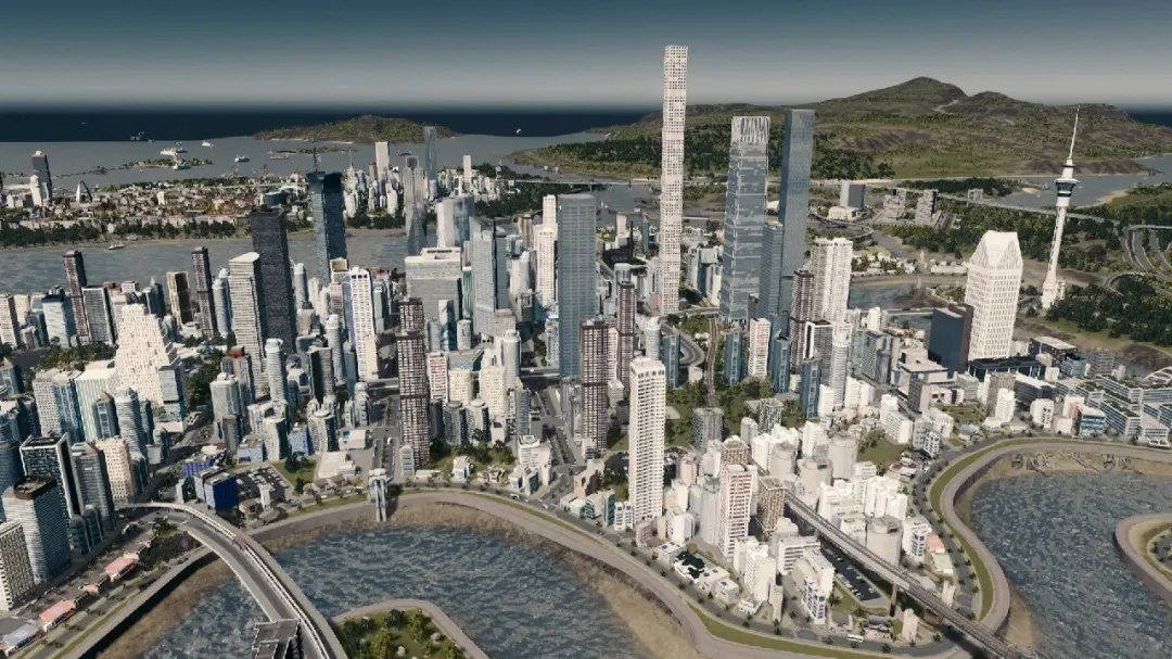 城市天际线平整地面mod