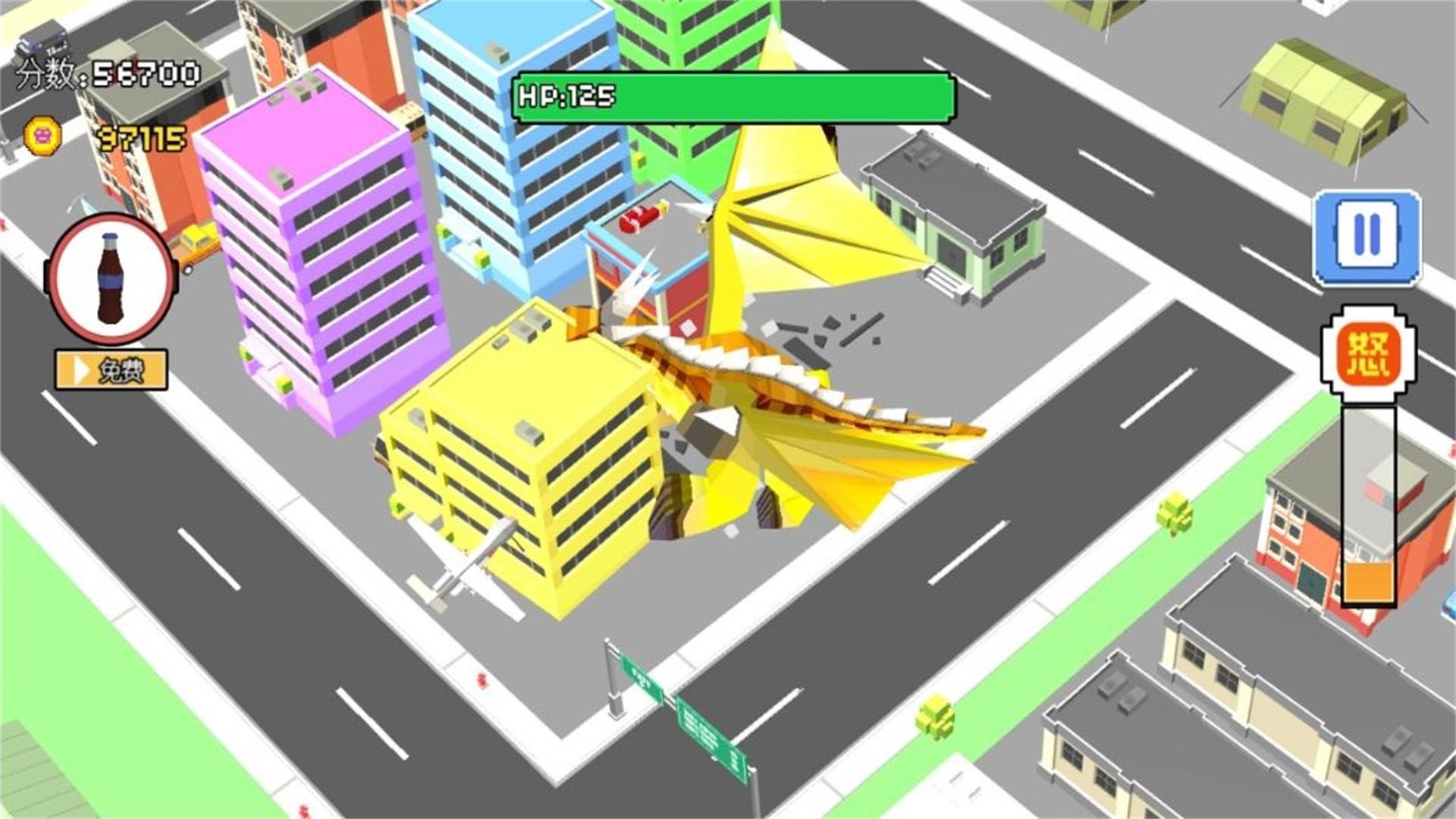 钢铁城市大对决哥斯拉毁灭城市手机版