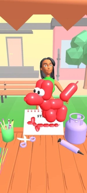 气球扭转3d